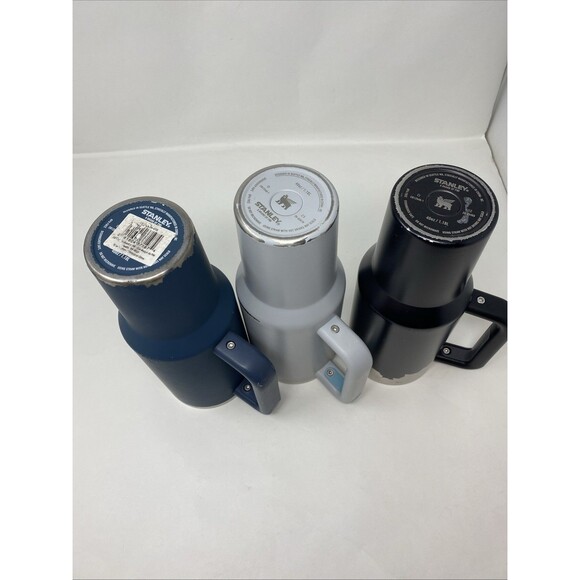 Stanley 40 Oz Tumbler Lot- 3 Tumblers - Blue / Black Gray - Picture 9 of 9